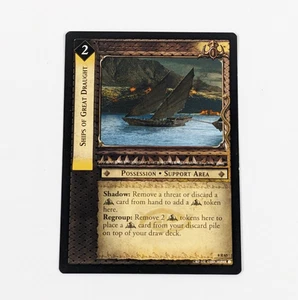 LOTR TCG CCG Siege Of Gondor SHIPS OF GREAT DRAUGHT Rare 8R65 VG - Picture 1 of 2