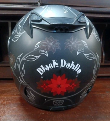 Scorpion EXO-700 Full Face Motorcycle Helmet Black Dahlia Black(Medium) - Image 1 of 4
