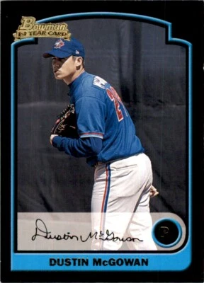 2003 Bowman Chrome Draft Picks & Prospects Dustin McGowan Rookie #BDP110 - Image 1 of 2