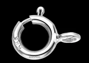 6mm PESO ESTÁNDAR 14K Blanco Oro Sólido 5.9mm Anillo Cierre CERRADO Salto - Imagen 1 de 4