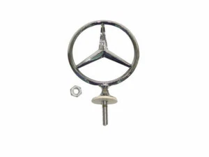 Vintage Mercedes Benz Bonnet Hood Ornament Emblem Badge Chrome Star Logo Brass - Foto 1 di 2