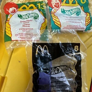 Hot Wheels McDonald’s Happy Meal Toys Lot NIP (1999/#13, 2000/#6, 2004/#8) - Picture 1 of 7