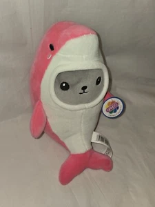 Super Soft Plush Seal Pup In Dolphin Costume Dressed Seals By Nanco Stuffed Toys - Picture 1 of 5