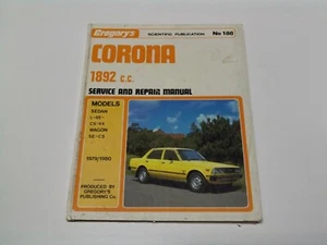 Gregory's No 188 Toyota Corona 1892cc Service and Repair Manual 1979/1980 - Picture 1 of 6