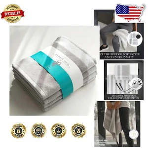 Ultra-Soft 100% Turkish Cotton Workout Towels – Perfect for Gym & Yoga, Set of 4 - Picture 1 of 7