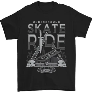 Underground Patín Ride Skateboard Camiseta Hombre 100% Algodón - Imagen 1 de 12