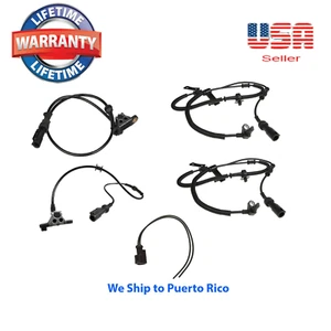 4 ABS Wheel Speed Sensor F & R &Connector Fit Explorer Mercury Mountaineer 06-10 - Picture 1 of 9