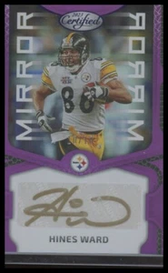 2023 Panini Certified #MS3 Hines Ward Mirror Signatures Purple #/10 - Picture 1 of 2