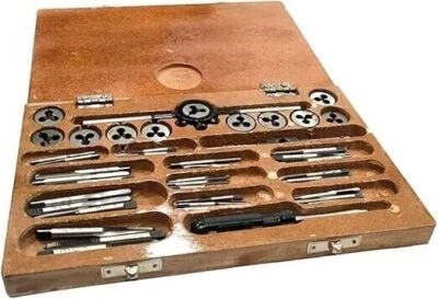 COMPLETE BOX TAP ROUND SET 0 TO 10 BA ZEALINDUSTRIES - Photo 1/4