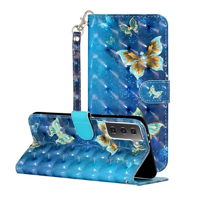 For Samsung S22 S22 Plus A33 A53 A13 3D Deluxe Flip Wallet Case Phone Case Cover - Image 1 of 4