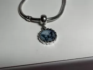Pandora Butterfly Cameo Agate Charm Retired - Picture 1 of 6