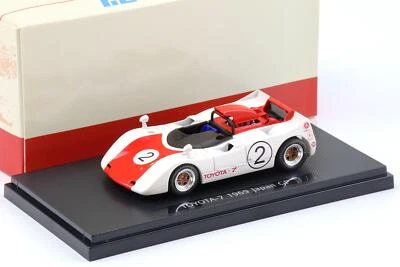 1:43 Ebbro Toyota 7 Giappone Gp 1969 #2 Bianco/Red Hiroyuki Kukiru / - Immagine 1 di 3