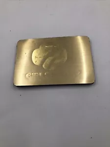 Gold Girl Scouts Business Card Holder Case Vintage - Picture 1 of 8