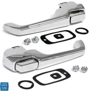 1967-1972 Chevy / GMC Truck Outside Door Handle Set Chrome - New - Picture 1 of 3