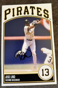 JOSE LIND SIGNED AUTOGRAPHED POSTCARD SIZE PITTSBURGH PIRATES PHOTO 4X6 - Picture 1 of 1