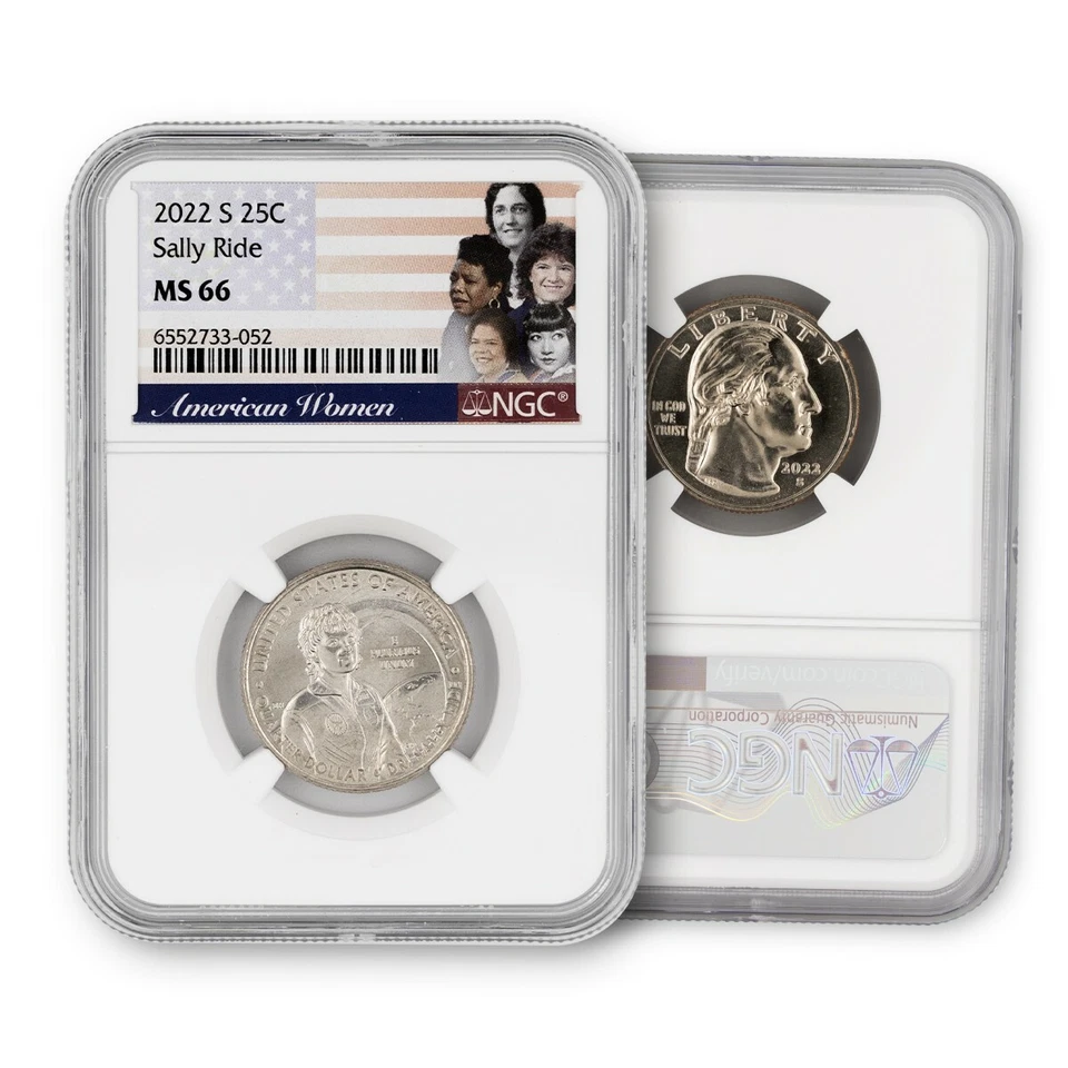 2022 S 25c Sally Ride American Women Quarter NGC MS66 - Image 1 of 1
