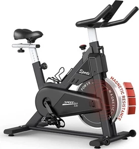 PASYOU Heimtrainer Fahrrad mit Magnetischer Widerstand, Fitnessbike Riemenantrie - Bild 1 von 2