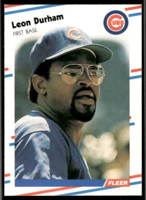 1988 Fleer #420 Leon Durham - Image 1 of 2
