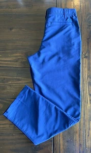Under Armour Boys Size 18 Flat Front Nylon Pants Blue Loose Fit 30x28 - Picture 1 of 7