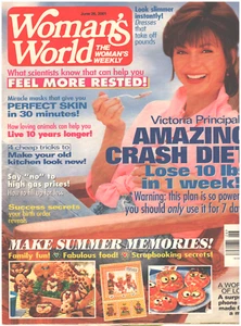 WOMANS WORLD Magazine June 26 2001 Victoria Principal Amazing Crash Diet Summer - Picture 1 of 1