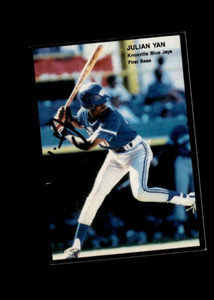 Julian Yan 1990 Best Knoxville Blue Jays authentic autographed card