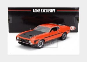 1:18 SUNSTAR Ford Usa Mustang Boss 351 Ram Air Coupe 1971 Orange Black SS3627 Mo - Bild 1 von 2