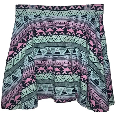 Victoria's Secret PINK Ladies Size M Aztec Print Skater Skirt - Image 1 of 4