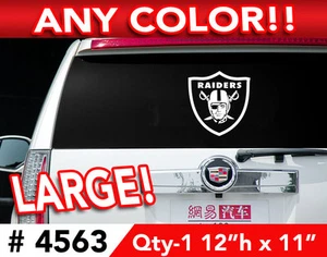 OAKLAND RAIDERS GROSSER AUFKLEBER STICKER 12"h x 11"w JEDE 1 FARBE - Bild 1 von 3