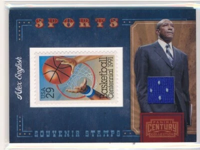 2010 Century Collection Souvenir Stamps Sports Materials #11 Alex English /250 - Image 1 of 2