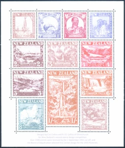 New Zealand 1935 Pictorials Collins' competition submission as fantasy stamps - Picture 1 of 4