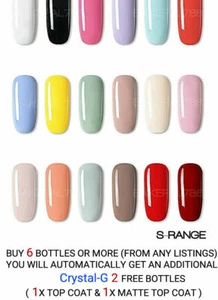 Brand New CRYSTAL-G Colours For Everyday Wear UV/Led Gel Nail Polish *S - Picture 1 of 33