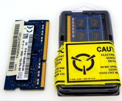 HYNIX 1RX8 & 2RX8 4GB PC3 12800S 1600Mhz SODIMM Small Laptop DDR3 3X RAM Sticks - Image 1 of 3