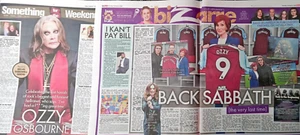 Something For The Weekend Black Sabbath Ozzy Osbourne Feb 7 2025 Scottish Sun - Picture 1 of 1