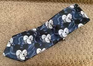 Beautiful Vtg Disney MICKEY MOUSE Necktie by CERVANTES USA Polyester Silk Blend - Picture 1 of 5