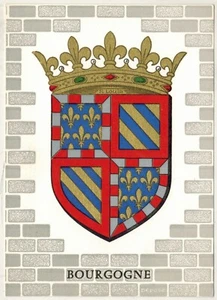 Carte postale /Armoirie de Bourgogne-Blason-R.Louis - Imagen 1 de 2
