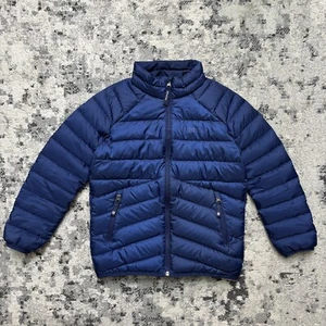 Marmot Kids Medium Highlander Puffer Jacket Blue 700 Fill Duck Down Lightweight - Picture 1 of 10