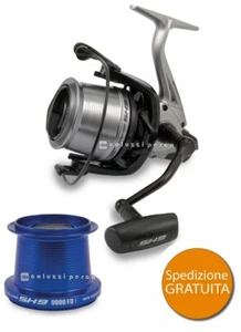 MULINELLO SHIZUKA SK9 PESCA SURFCASTING BOLENTINO CARP FISHING BOBINA EXTRA 9000