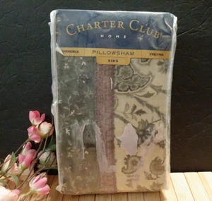 VTG CHARTER CLUB HOME Evelyna Pillow Sham King - Picture 1 of 5