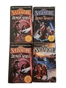 R.A. Salvatore (Forgotten Realms Author) - Demon Wars Trilogy, Complete 3 + 1 PB - Imagen 1 de 5