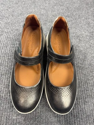 Zapatos Rockport Para Mujer 8.5 Metálicos Let's Walk Cuero Mary Jane Mercury Foto 1 de 4