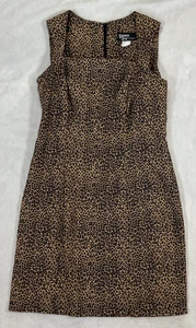Vestido Vintage Dawn Joy Estampado Animal Y2K Sin Mangas Talla 9-10 Vestido de Fiesta Club - Imagen 1 de 11