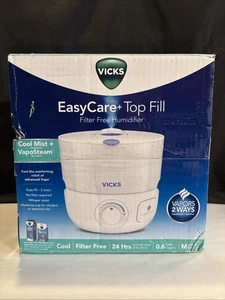 Vicks EasyCare Plus Top Fill Filter-Free Cool Mist Humidifier Medium Room .6 Gal - Picture 1 of 5
