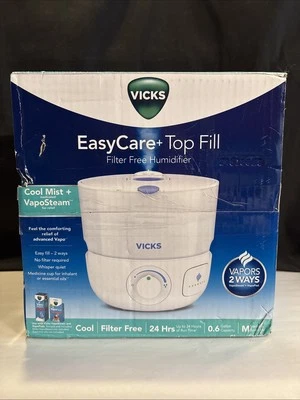 Vicks EasyCare Plus Top Fill Filter-Free Cool Mist Humidifier Medium Room .6 Gal - Image 1 of 4