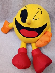 Pac-Man Namco Ltd Toy Factory Yellow Plush 12 inch Winking - Picture 1 of 14