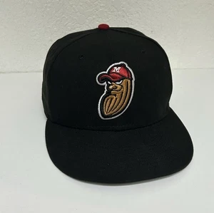 Schwarze Modesto Nuts Authentic Collection Team Home 59FIFTY eng anliegende Mütze Größe 7 1/4 - Bild 1 von 13