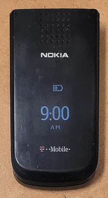 Nokia Fold 2720 1ª Generación - Negro y Plateado (T-Mobile) GSM Teléfono Abatible - Sin Parte Trasera Foto 1 de 4