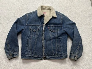 Chaqueta Levis De Colección Para Hombres 42 R Denim Forrada Sherpa Años 80 Hecha en EE. UU. - Imagen 1 de 14