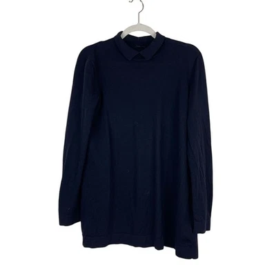 COS Womens 100% Wool Pullover Sweater Top Black Capsule Minimalist Knit Size M - Image 1 of 4