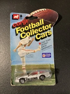 Vtg Corgi Juniors 1983 NFL Atlanta Falcons Chevy Corvette 1/64 Rare - Picture 1 of 4