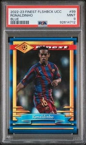 2022-23 Topps Finest Flashbacks UEFA Club #99 Ronaldinho Blue /99 PSA 9 - Bild 1 von 2